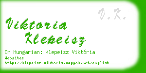 viktoria klepeisz business card